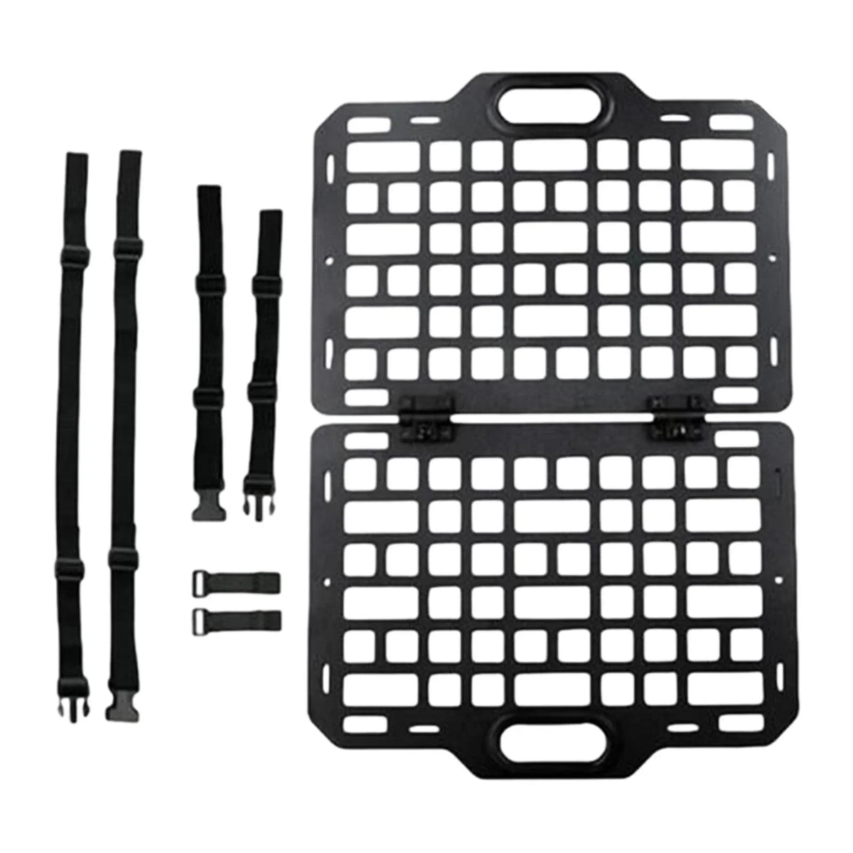 funtasica Auto Seat Back Organizer Modular Storage Molle Panel Car Seatback Hanging Plate Auto Seat Panel for Automotive Truck Parts