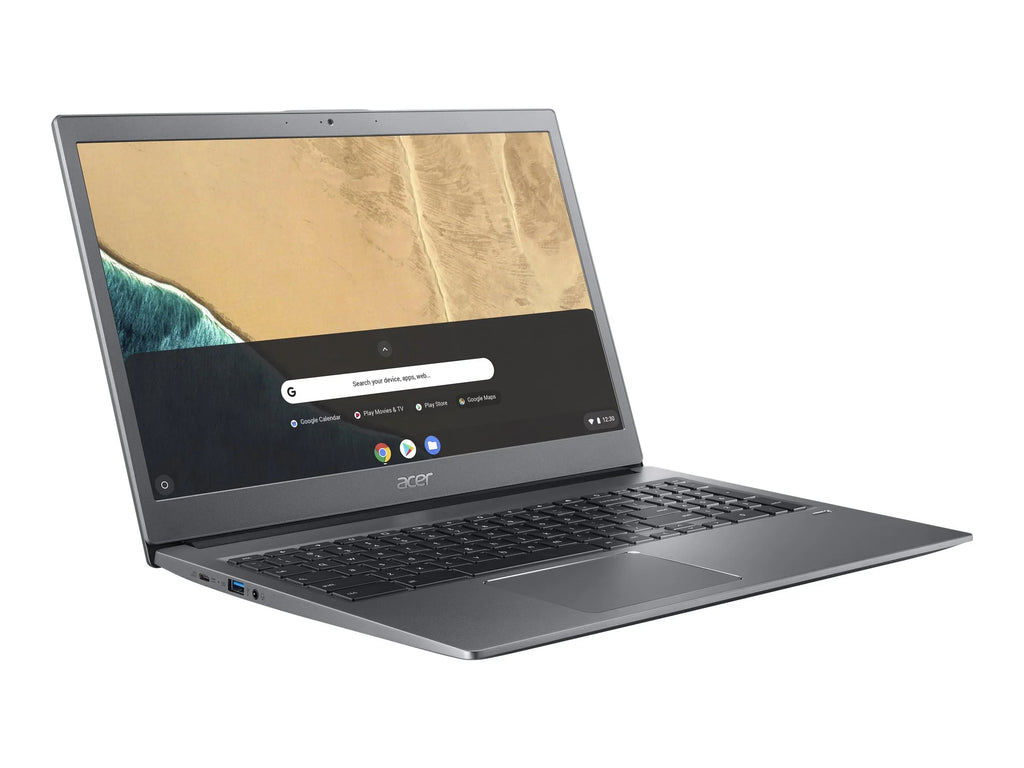 Acer Chromebook 715 CB715-1W-P4Y6 - Pentium Gold - 4417U - Chrome OS - HD Graphics 610 - 8 GB RAM - 32 GB eMMC - 15.6" IPS 1920 x 1080 (Full HD) - Wi-Fi 5 - gray - kbd: US