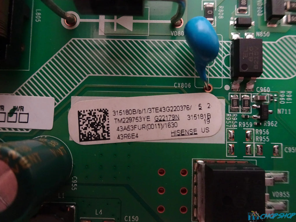 Hisense 43R6E4 Main Board 315180B
