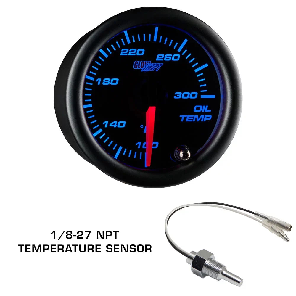 GlowShift 2002-2007 Subaru Impreza WRX Clock Replacement Triple Dashboard Gauge Package with Tinted 7 Color GS1 Gauge Set