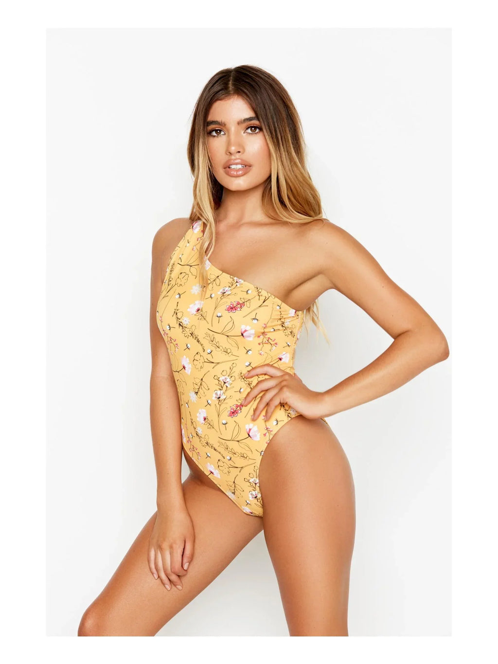 Ris-k MARIGOLD Bungalow One Piece Swimsuit, US Medium