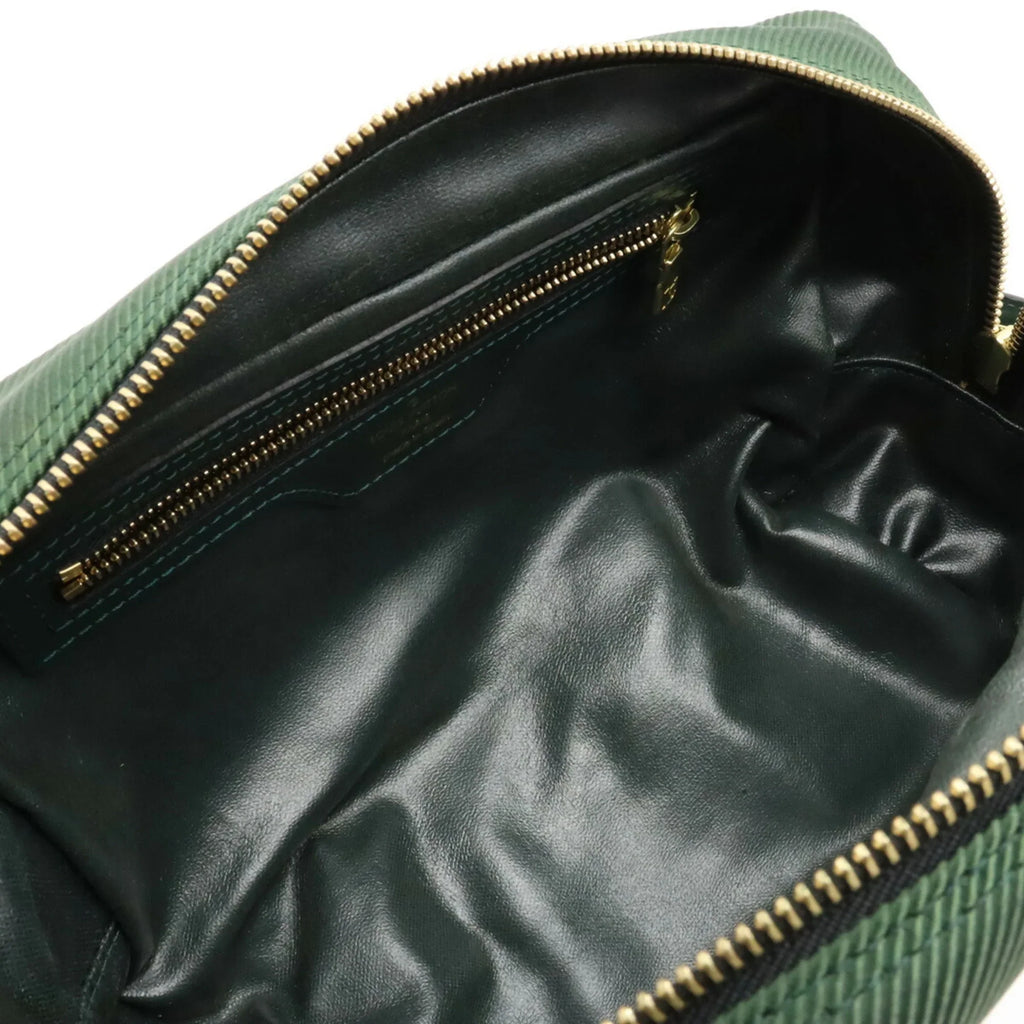 Pre-Owned LOUIS VUITTON Taiga Parana Second Bag Handbag Canvas Leather Epicea Dark Green M30754 (Good)