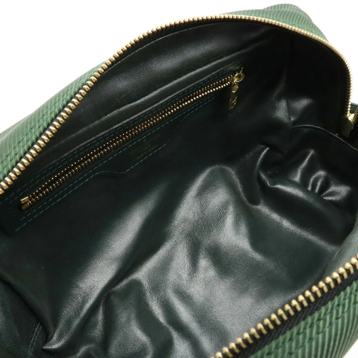 Pre-Owned LOUIS VUITTON Taiga Parana Second Bag Handbag Canvas Leather Epicea Dark Green M30754 (Good)