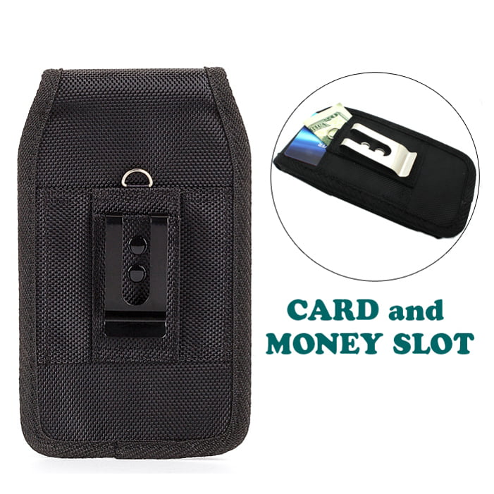 Holster Rugged Case Belt Clip w 6ft USB Cable Type-C Fast Home Charger for Xiaomi Redmi Note 7 10 Pro, Mi 9T - ZTE Blade Z Max X1 5G 10, Axon 10 Pro, 11 Prime 2S