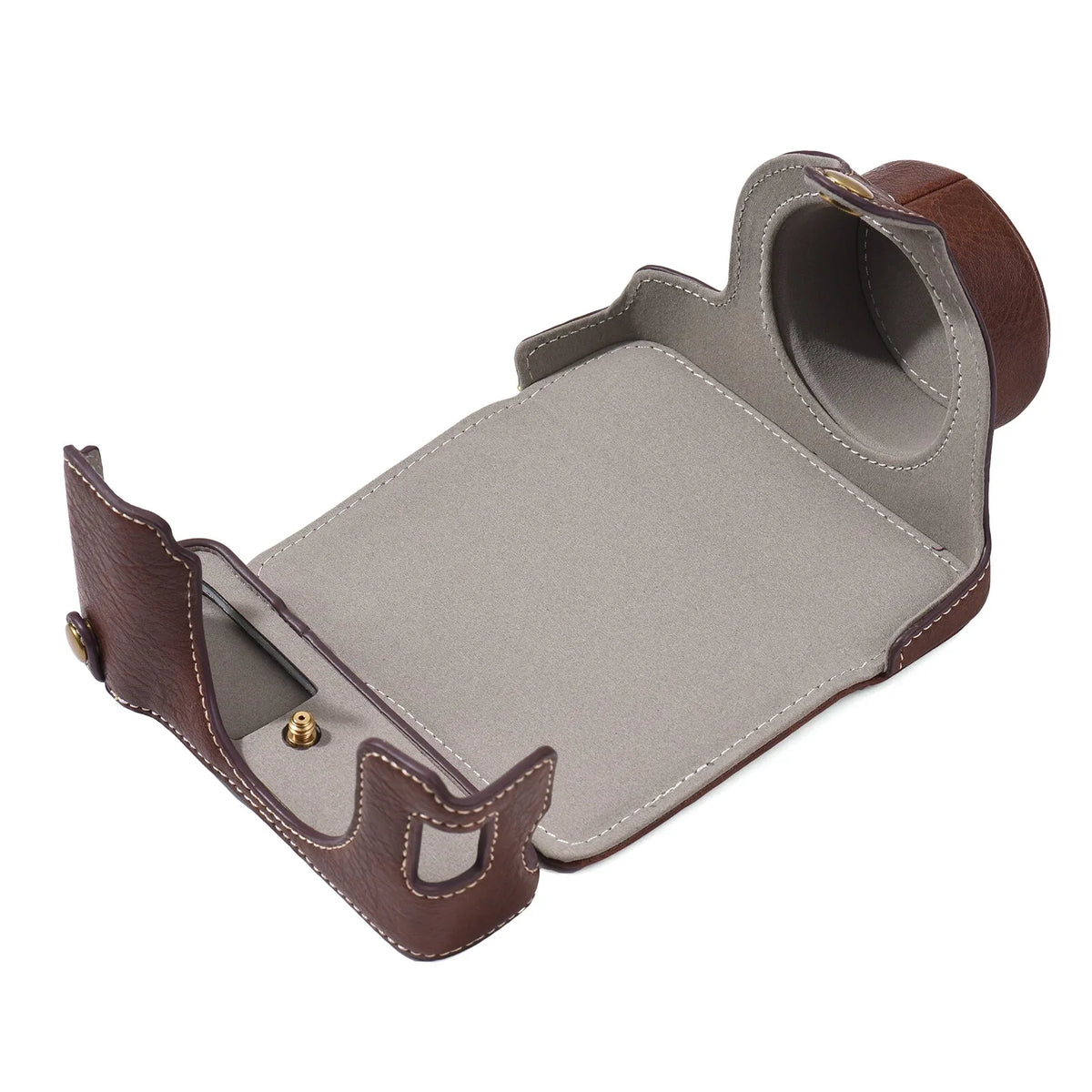 Portable Camera Case Synthetic Leather Camera Carry Bag with Shoulder Strap Replacement for Fujifilm X100V/ X100F Camera