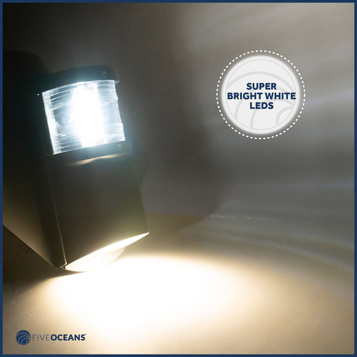 Five Oceans Combination Masthead and Deck Light, LED Masthead Deck Spreader Light, 12V, Vertical Mount for Vessel - FO3837