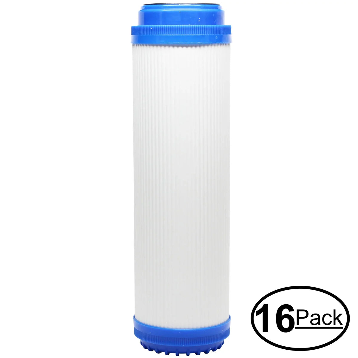 16-Pack Replacement for H2O Distributors H2O-UCF-01 Granular Activated Carbon Filter - Universal 10-inch Cartridge for H2O Distributors Single Stage Under Sink System - Denali Pure Brand