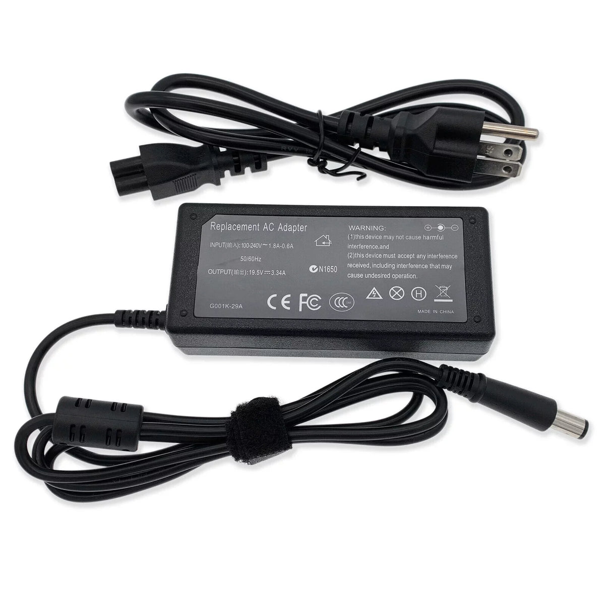 65W AC Adapter Charger for 7490 7390 5490 5590 7280 Power Cord