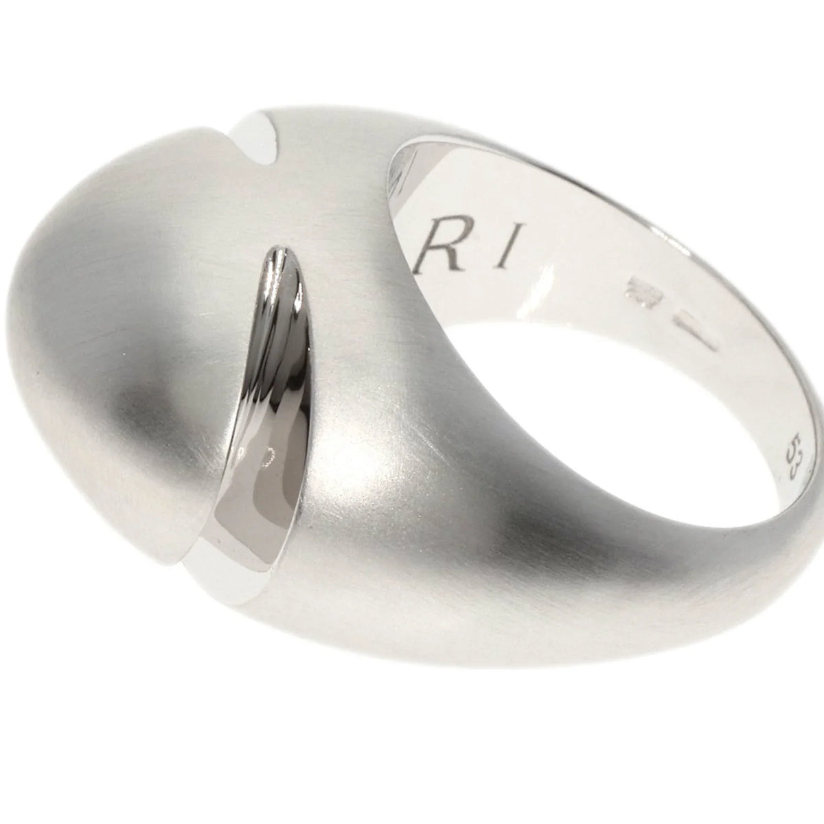 Pre-Owned Bvlgari Cabochon #53 Ring K18 White Gold Women's BVLGARI (Good)