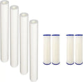 CFS Fitting with EQ-304-20 and EQ-PFC.35 Whole House Water Filters Pre Filters and Sub Micron Post Filters (8)