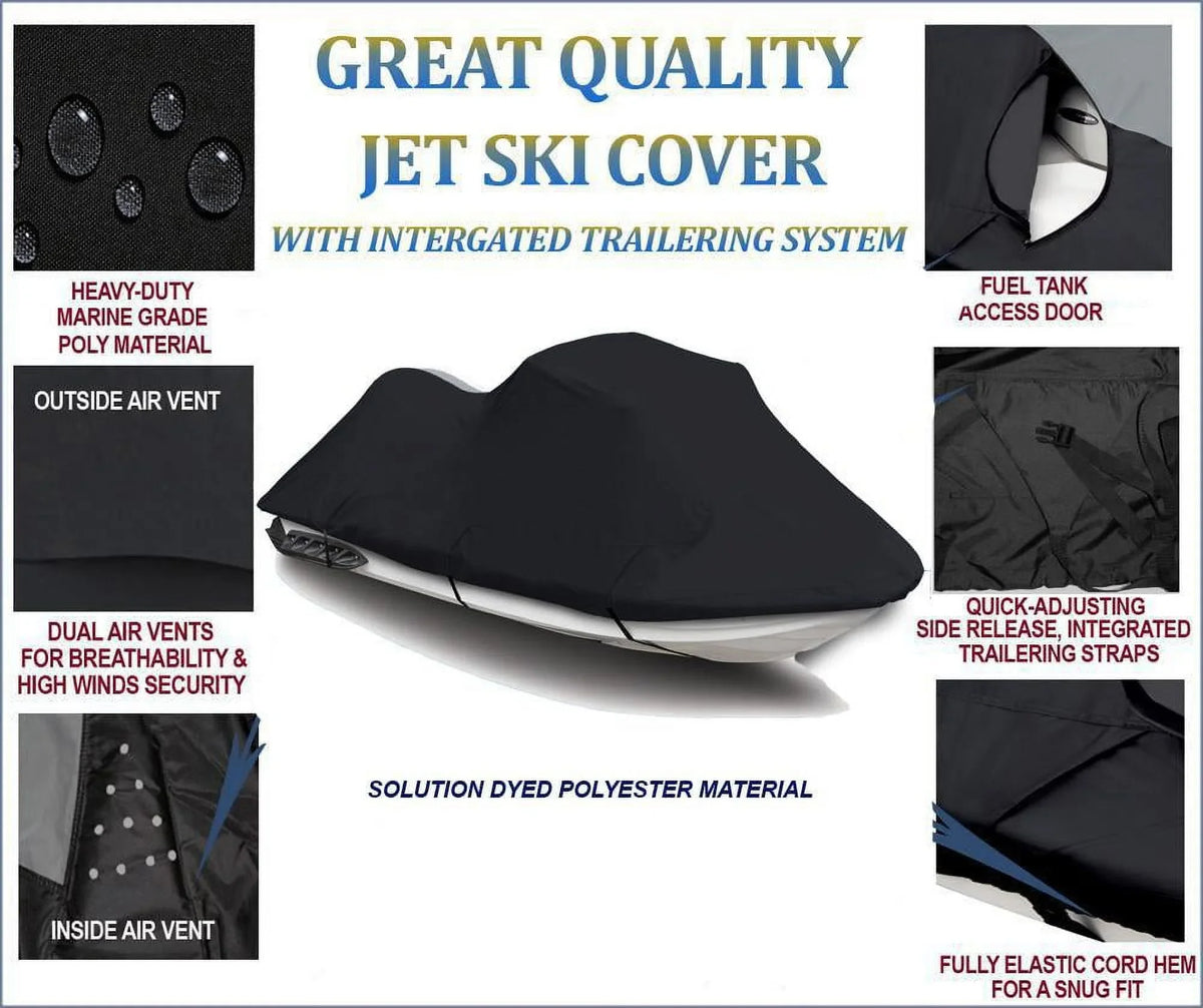BLACK PWC 600D JET SKI Protection Fitting for Yamaha Wave Runner FX Base 2006 2007 2008 2009 2010