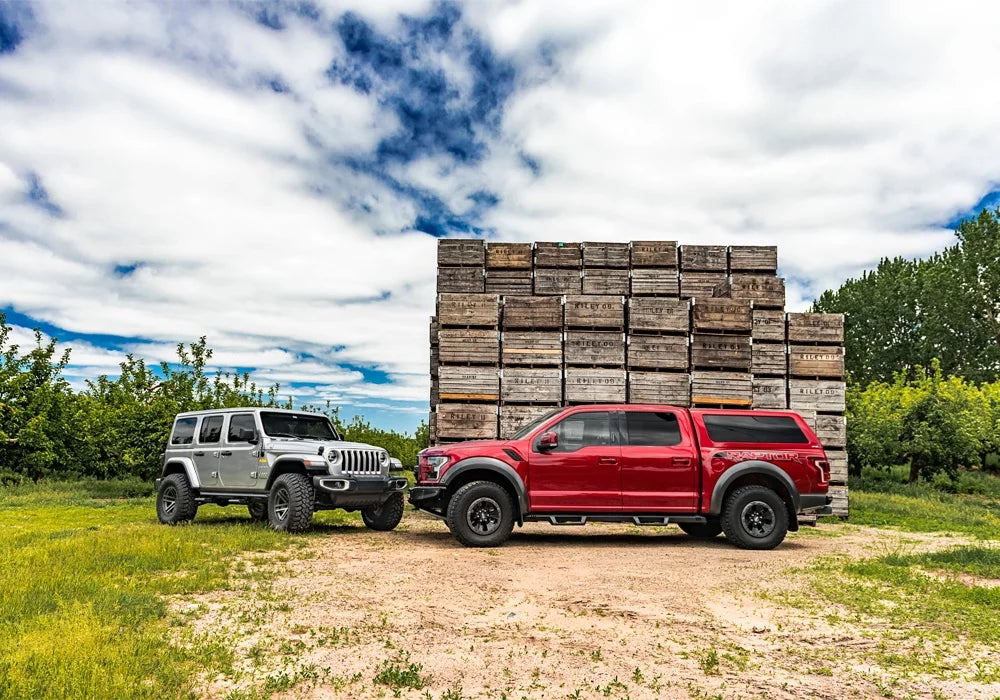 N-Fab by RealTruck Epyx Steps | Textured Black, Cab Length | Exf19Cc-Tx | Matching with 2019-2020 Ford Ranger Crew Cab All Beds, SRW Gas