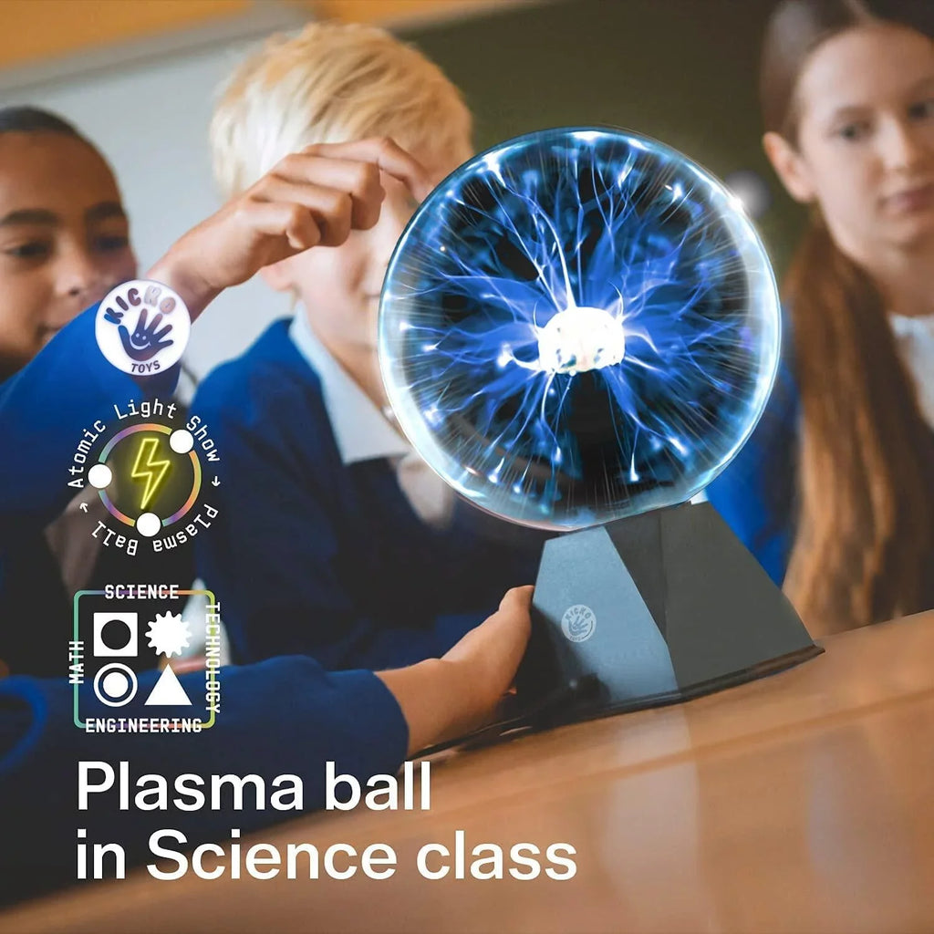 Kicko Blue Plasma Ball - 7 inch - Nebula, Thunder Lightning